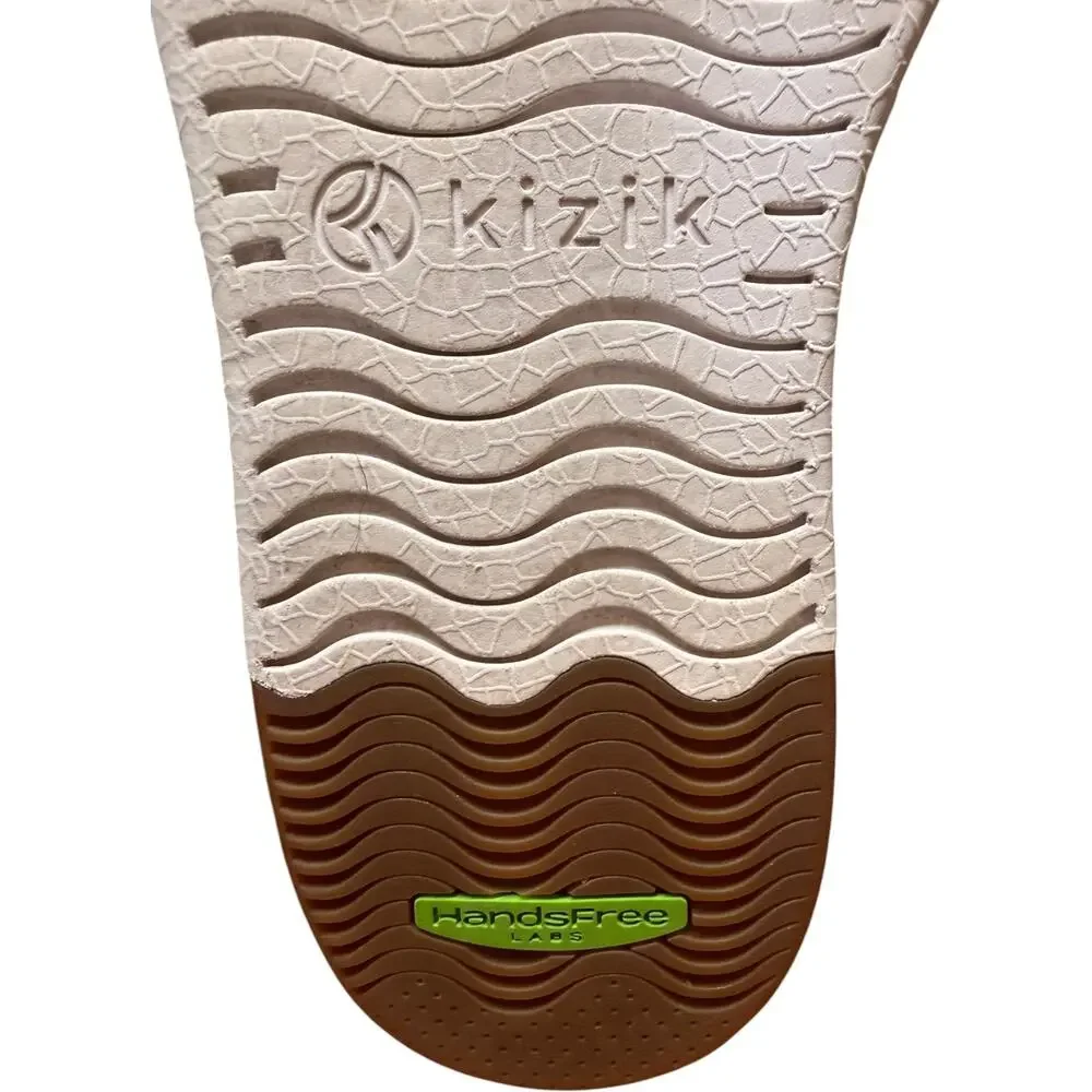 KIZIK Vegas Men 10W/Women 11.5W Hands Free Chestnut Brown Leather Sneakers READ